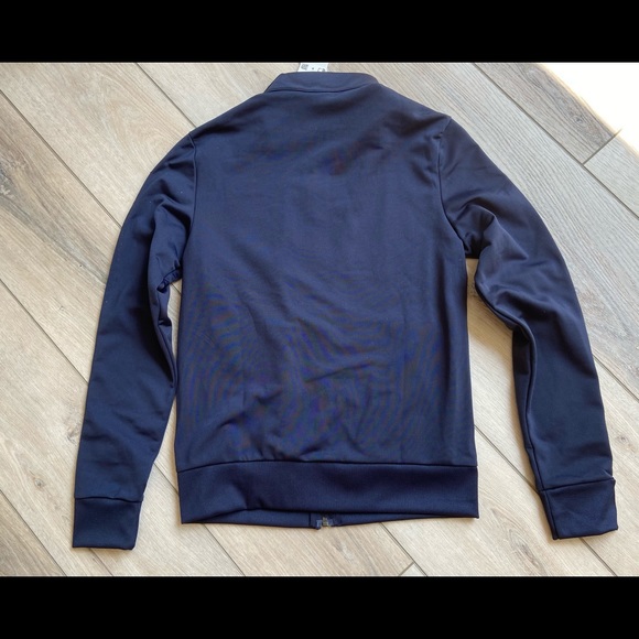 Adidas Women’s 3 Stripe Tricot FullZip Jacket Navy - Picture 10 of 13